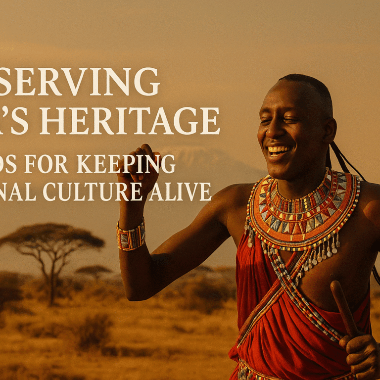 Methods of preserving traditional culture in kenya