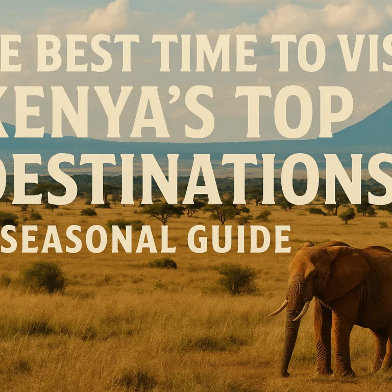 The Best Time to Visit Kenya’s Top Destinations: A Seasonal Guide